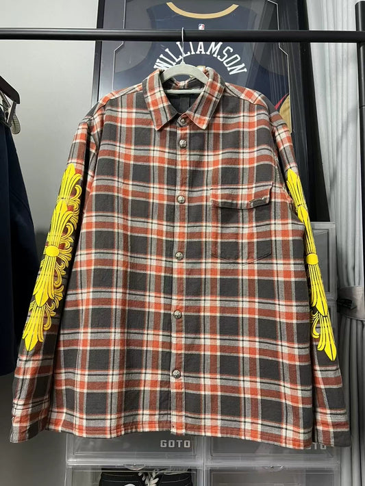 Plaid Jacket with Yellow Details