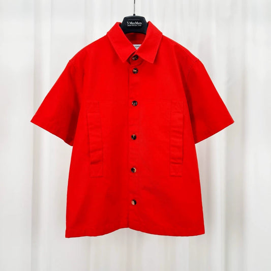 Bottega Veneta Red Short Sleeve Shirt-yf