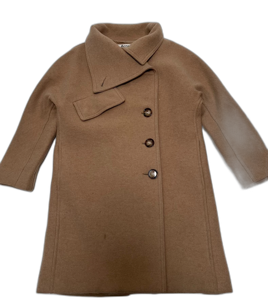Acne Studio Wool Coat in Light Brown