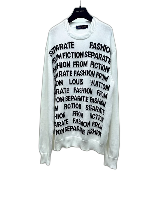 Louis Vuitton Knit Sweater with Logo Design