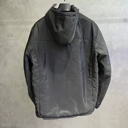 Prada Hooded Reversible Zip Jacket in Black