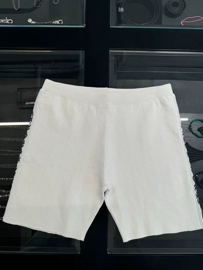 Chrome Hearts White Cotton Side Letter Shorts-yf