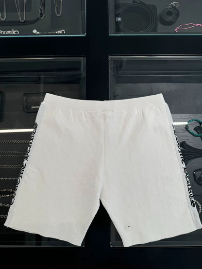 Chrome Hearts White Cotton Side Letter Shorts-yf