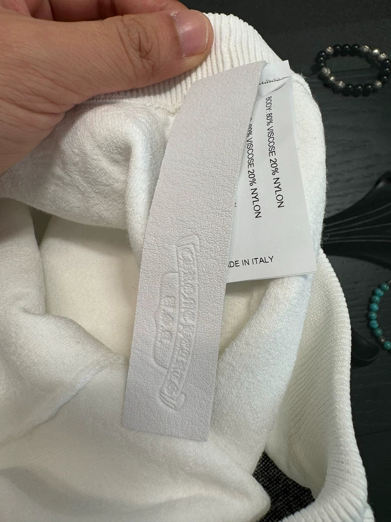 Chrome Hearts White Cotton Side Letter Shorts-yf