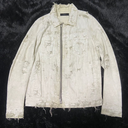 Amiri White Oil Stain Jacket Size S