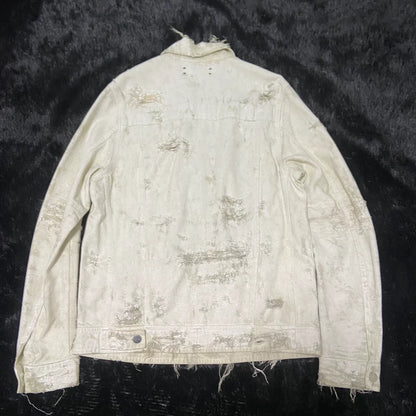 Amiri White Oil Stain Jacket Size S