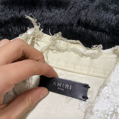 Amiri White Oil Stain Jacket Size S