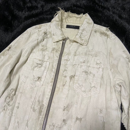 Amiri White Oil Stain Jacket Size S