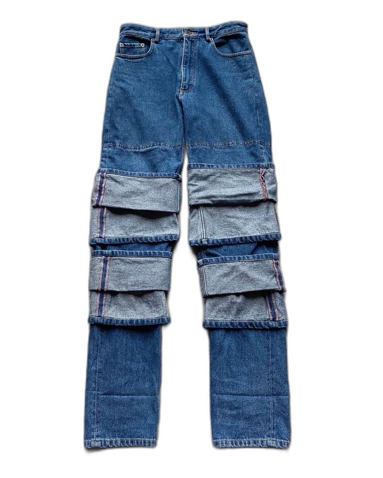 Y Project Multi-Layer Denim Long Pants-zp