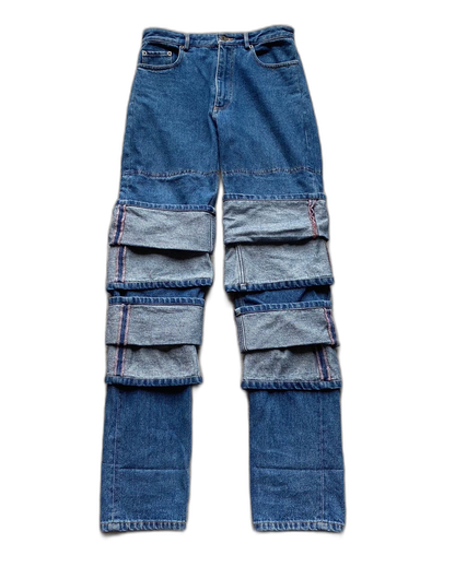 Y Project Multi-Layer Denim Long Pants-zp