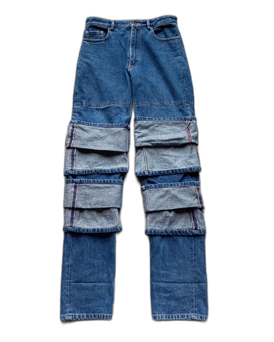 Y Project Multi-Layer Denim Long Pants-zp