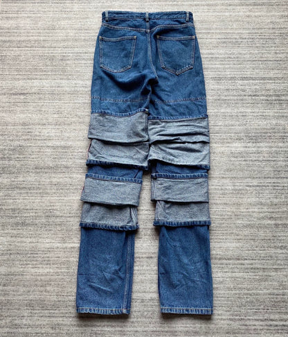 Y Project Multi-Layer Denim Long Pants-zp