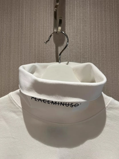 Peaceminusone High Neck Sweatshirt White