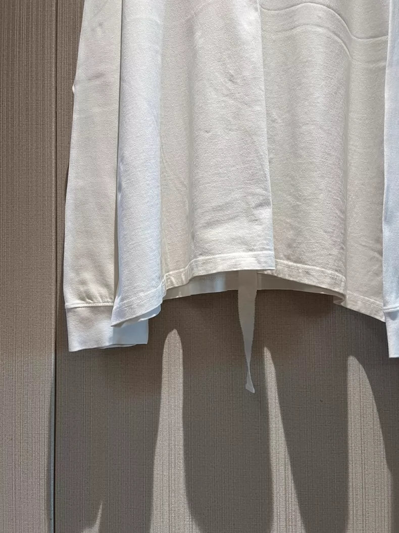 Peaceminusone High Neck Sweatshirt White