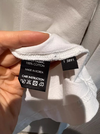 Peaceminusone High Neck Sweatshirt White