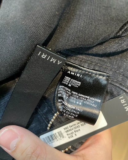 Amiri Black MX2 Denim Jacket