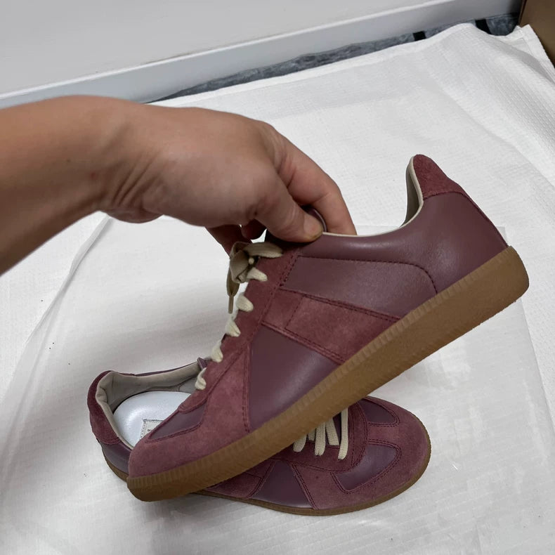 Maison Margiela Sneakers in Burgundy Color
