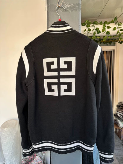 Givenchy Black White Embroidered Jacket