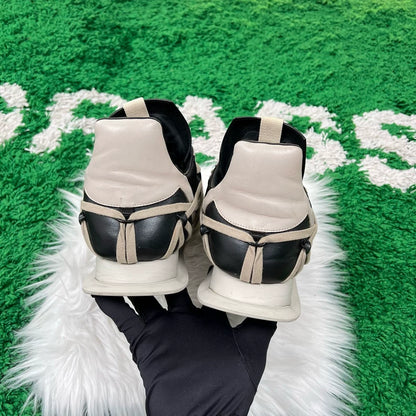 Rick Owens Leather Lace-Up Casual Shoes