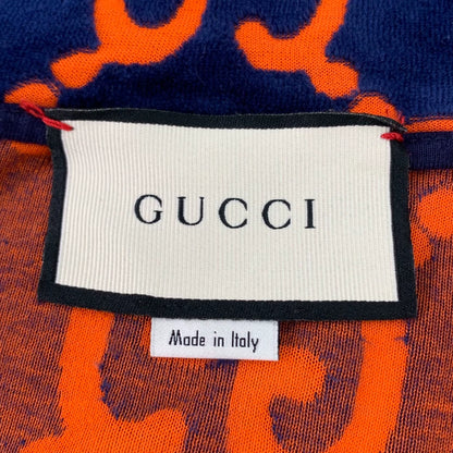 Gucci Blue GG Pattern Zip Jacket