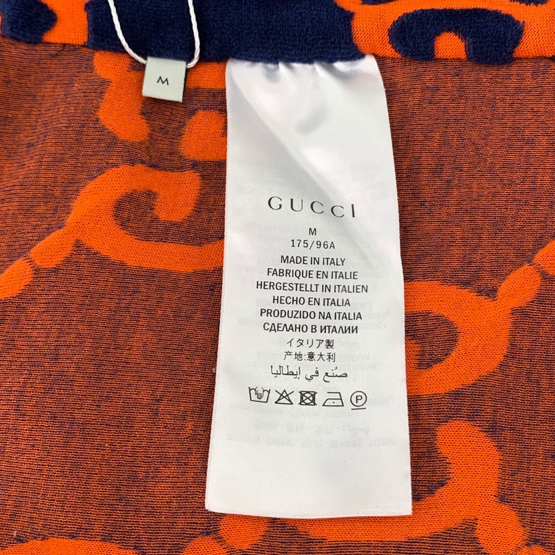 Gucci Blue GG Pattern Zip Jacket