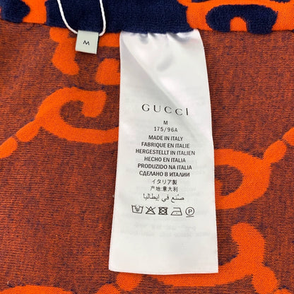 Gucci Blue GG Pattern Zip Jacket