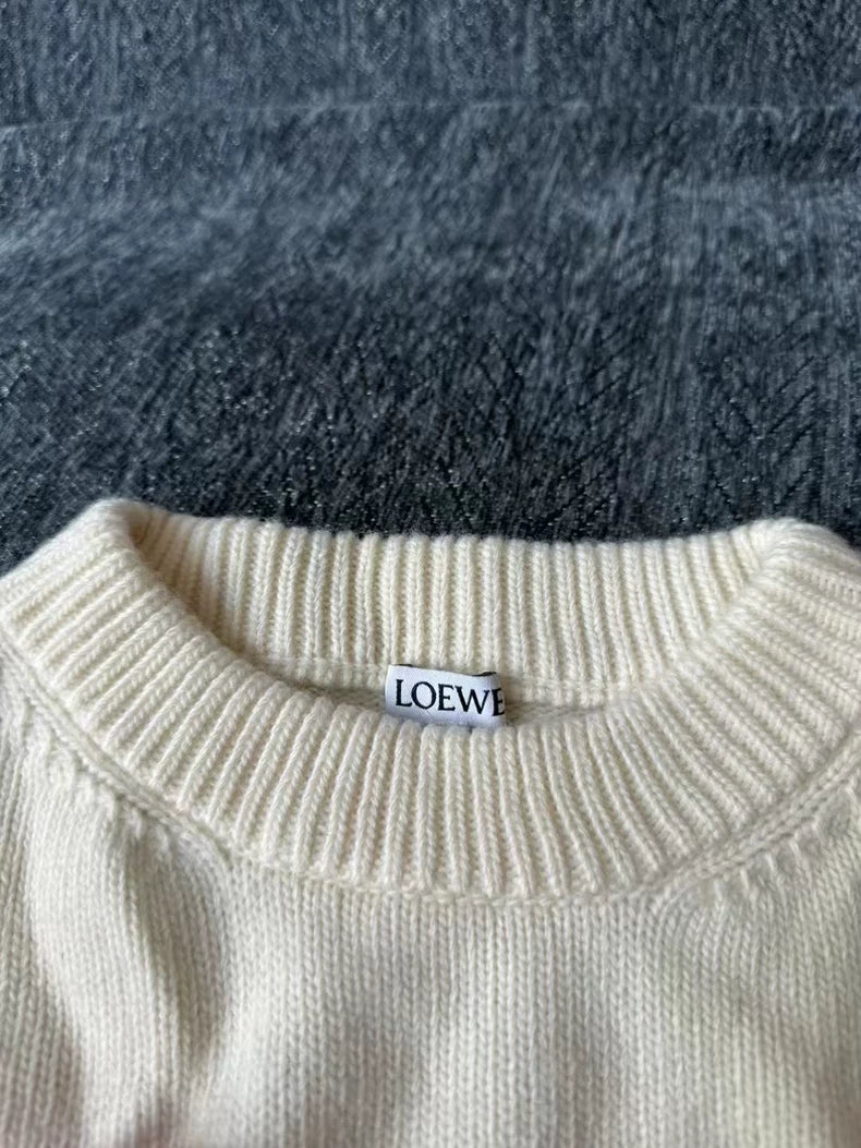 Loewe Red Pom Pom Sweater