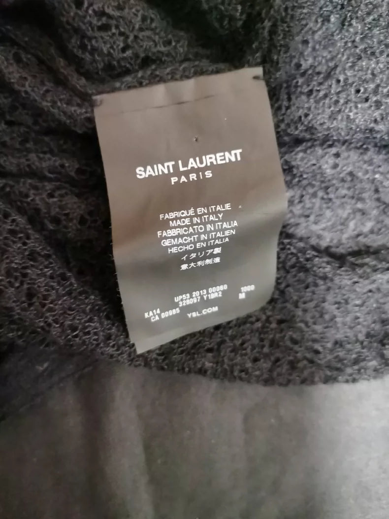 Saint Laurent Paris SLP Fishnet Top