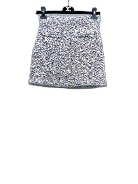 Colorful Woven Short Skirt by Chanel
