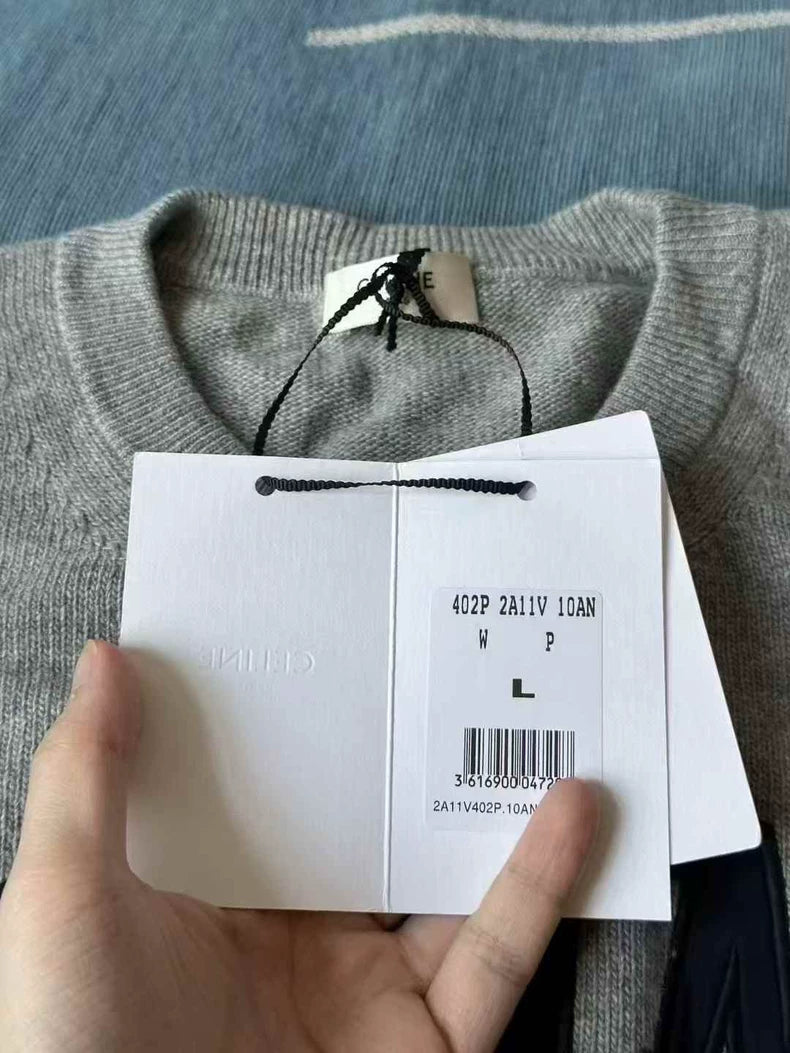 Celine Letter Knit Cashmere Sweater