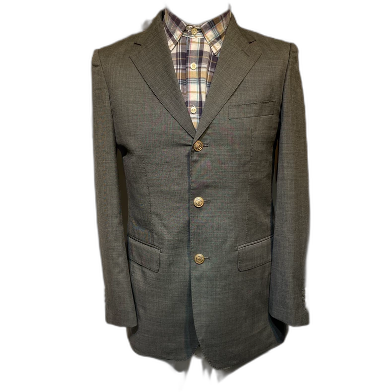 Vintage Dior Gray Wool Suit Jacket