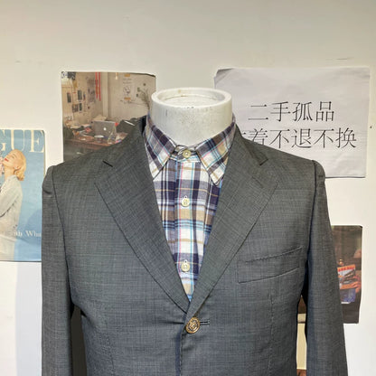 Vintage Dior Gray Wool Suit Jacket