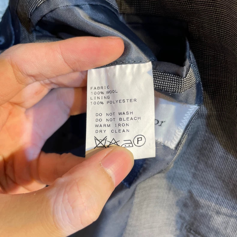 Vintage Dior Gray Wool Suit Jacket