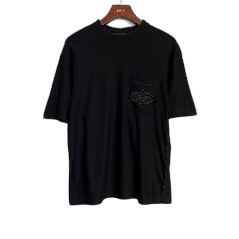 Prada Black Logo Short Sleeve T-Shirt