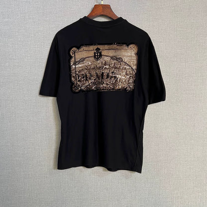 Prada Black Logo Short Sleeve T-Shirt