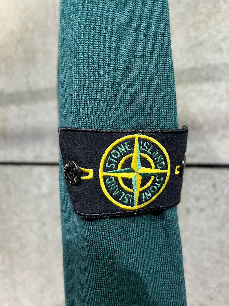Green V-neck Sweater from Stone Island