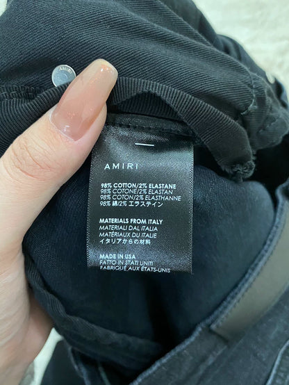 Amiri Black Blue Floral Jeans MX1