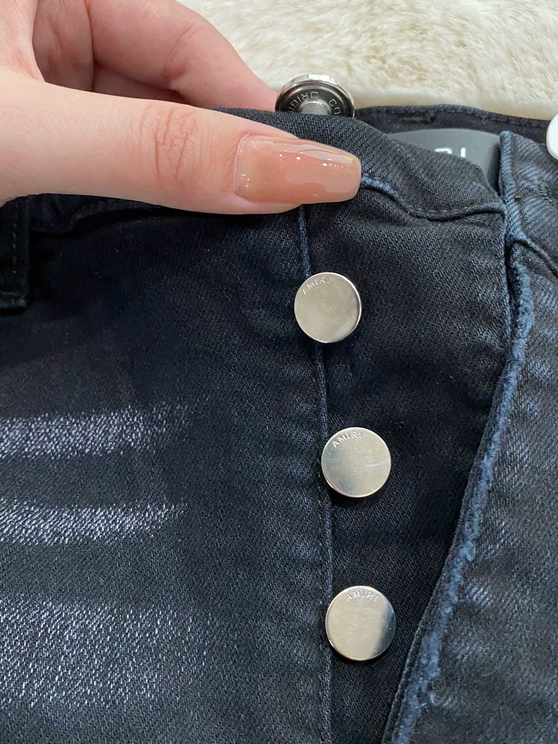 Amiri Black Blue Floral Jeans MX1