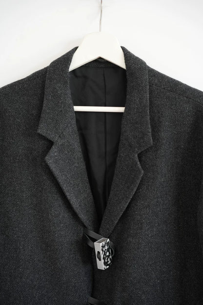 Yohji Yamamoto Gray Wool Blend Jacket