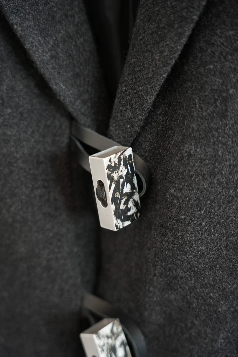 Yohji Yamamoto Gray Wool Blend Jacket