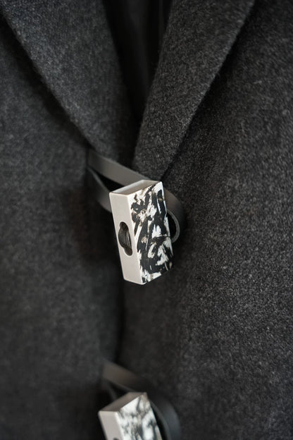 Yohji Yamamoto Gray Wool Blend Jacket