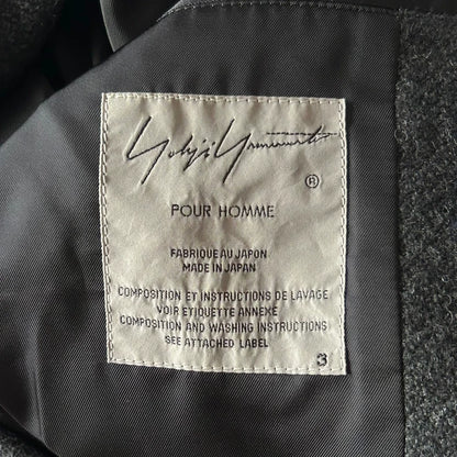 Yohji Yamamoto Gray Wool Blend Jacket
