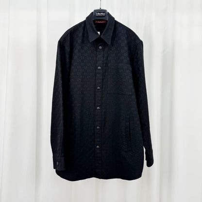 Gucci Monogram Denim Shirt Jacket-yf