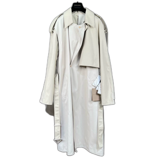 Bottega Veneta Khaki Deconstructed Trench Coat