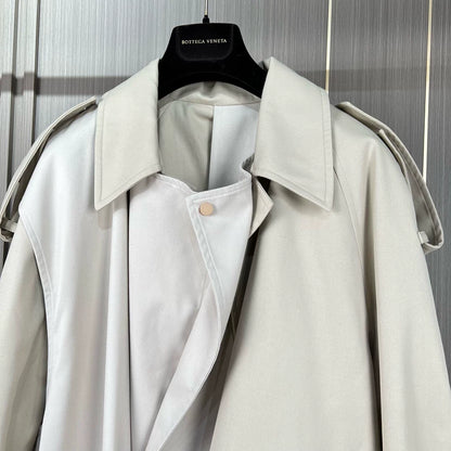 Bottega Veneta Khaki Deconstructed Trench Coat