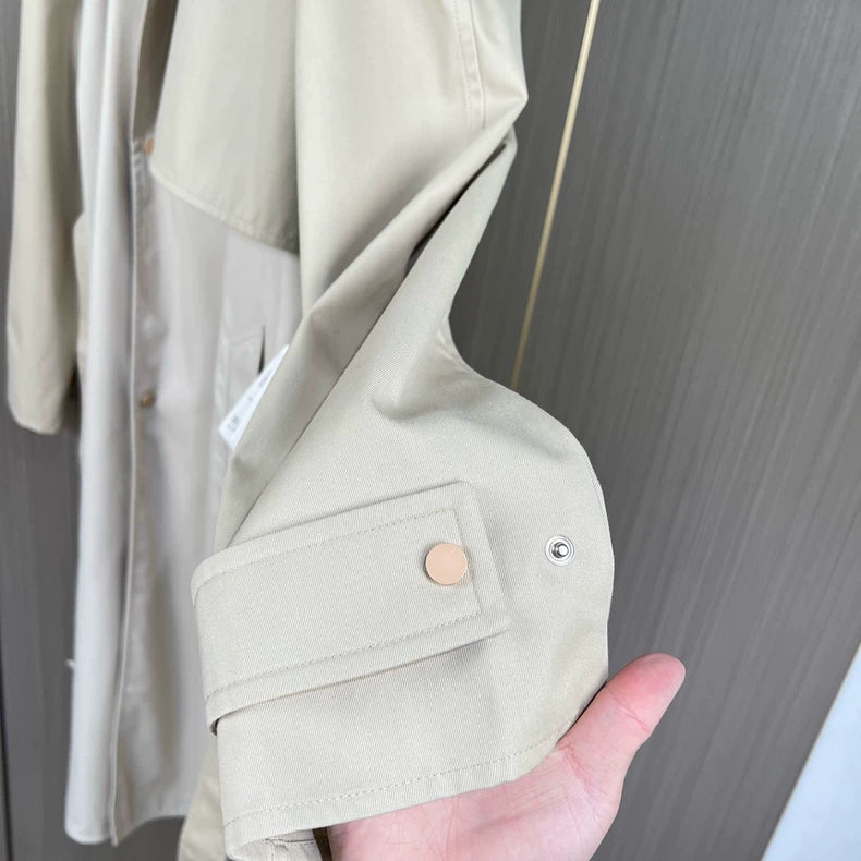 Bottega Veneta Khaki Deconstructed Trench Coat