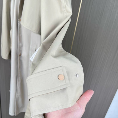Bottega Veneta Khaki Deconstructed Trench Coat