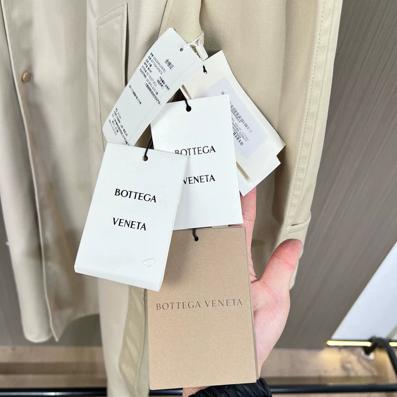 Bottega Veneta Khaki Deconstructed Trench Coat