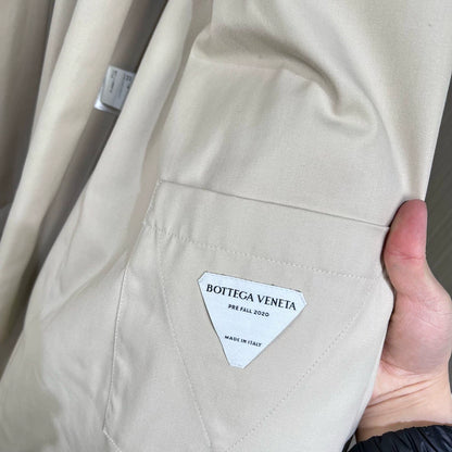 Bottega Veneta Khaki Deconstructed Trench Coat