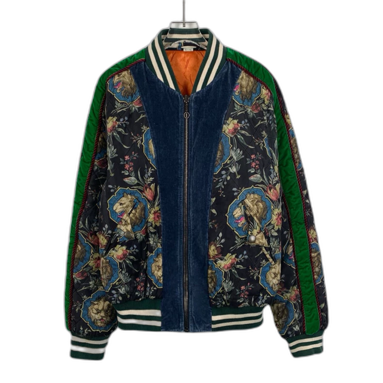 Gucci Colorful Floral Print Zip Jacket